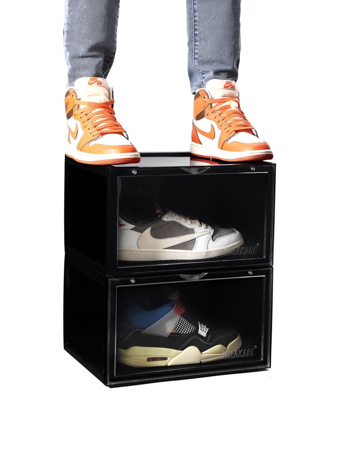 SNEAKARE Black Set of 2 Super Strong Shoes Organiser Organisers-picture-32