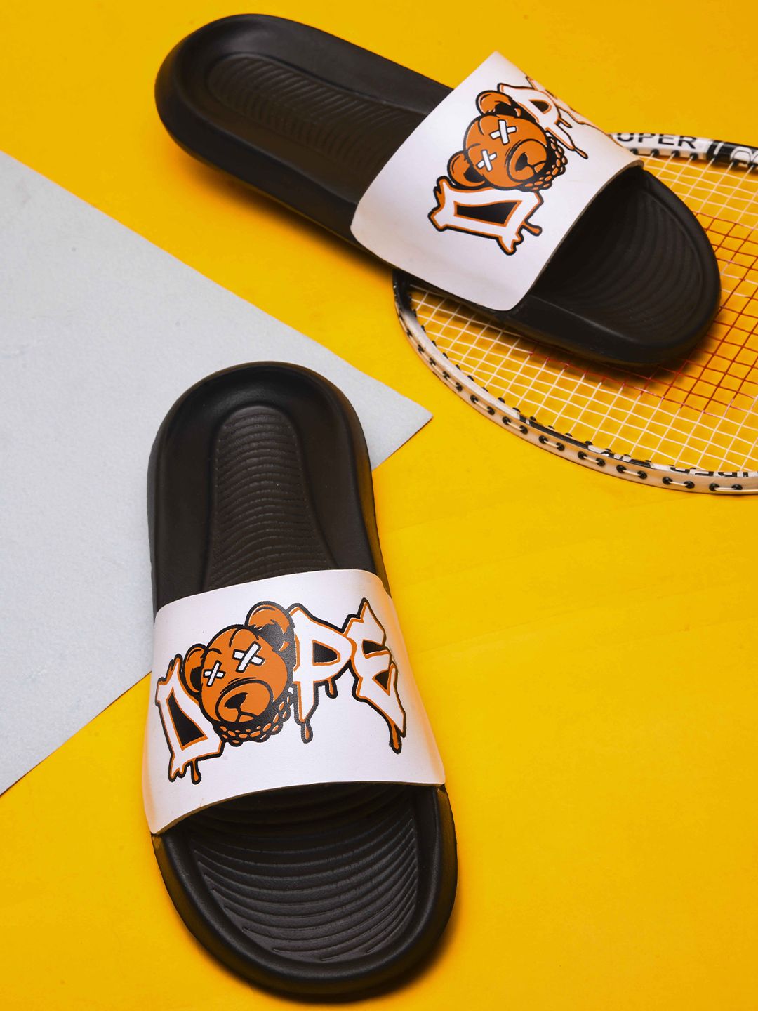 PERY PAO Men Printed Sliders-picture-31