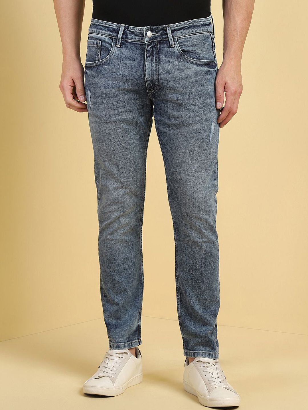 Allen Solly Men Slim Fit Mid-Rise Light Fade Jeans-picture-40