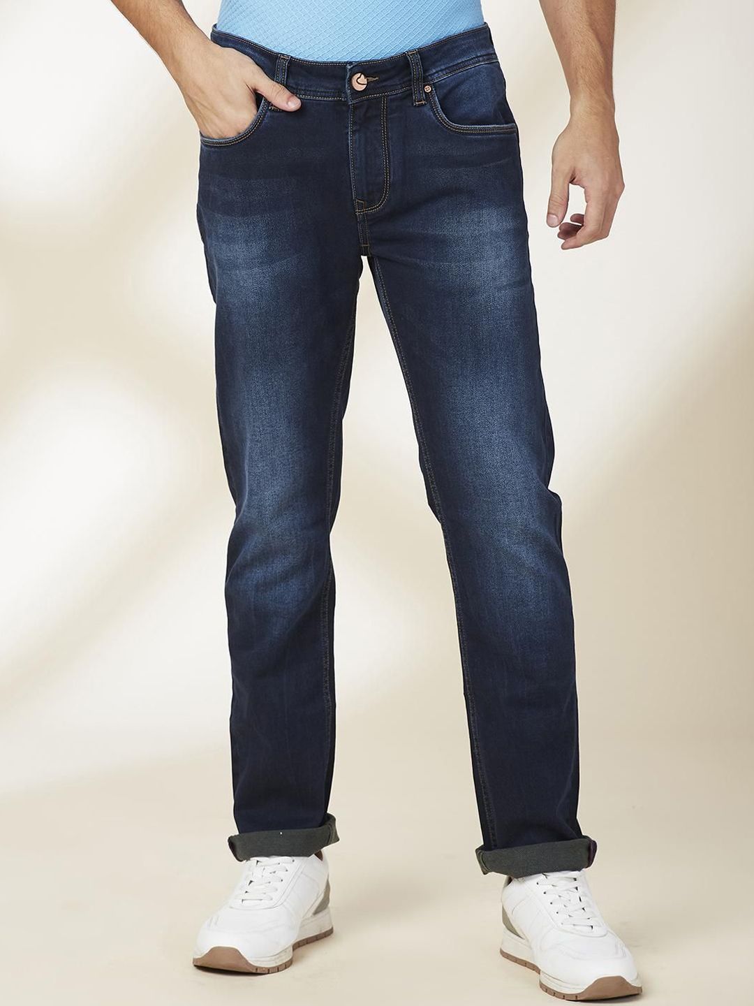 Being Human Men Classic Light Fade Mid-Rise Stretchable Jeans-picture-38