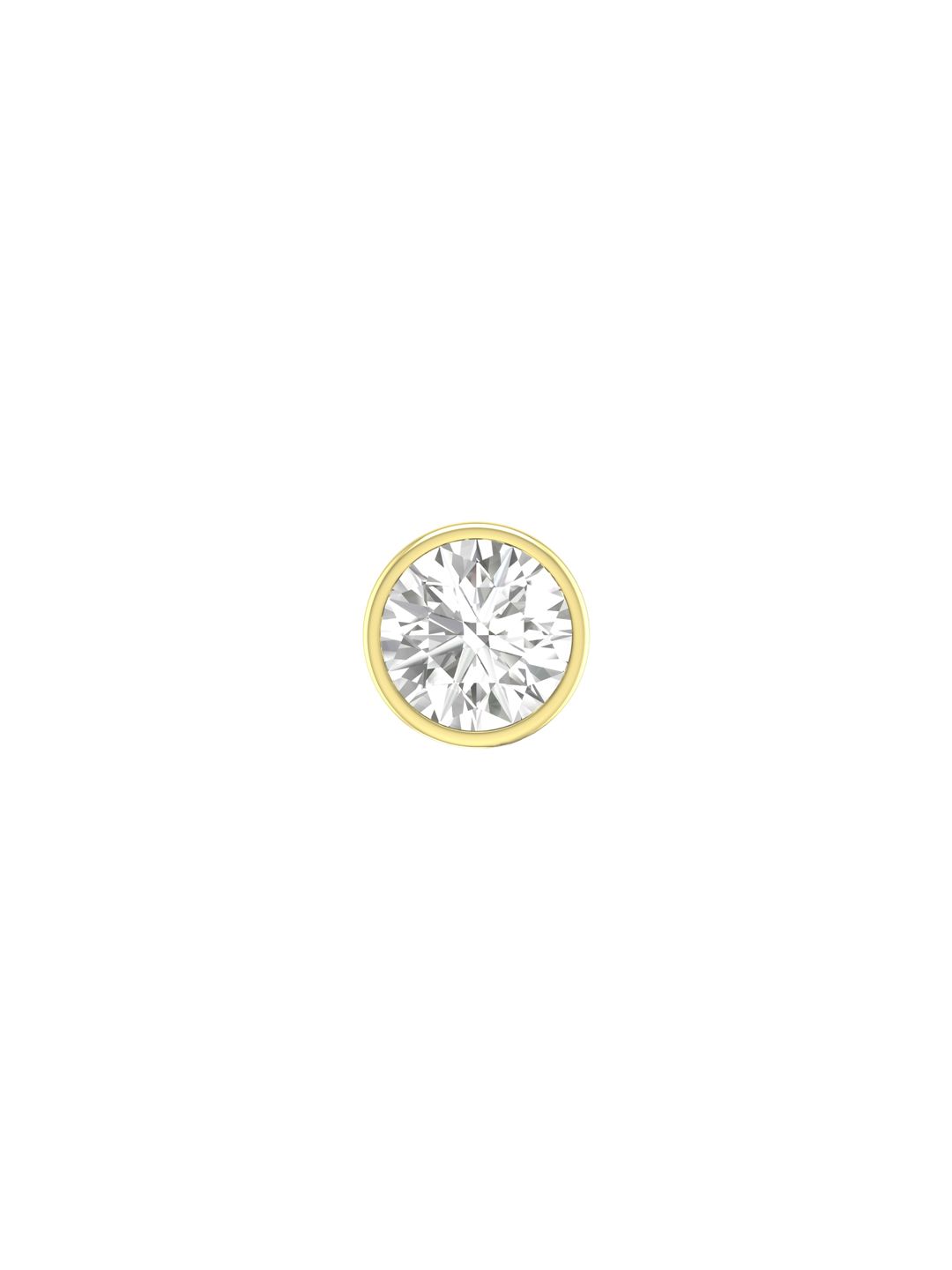 ORIONZ Men 925 Sterling Silver Cubic Zirconia Brilliant Bezel Circular Studs-picture-42