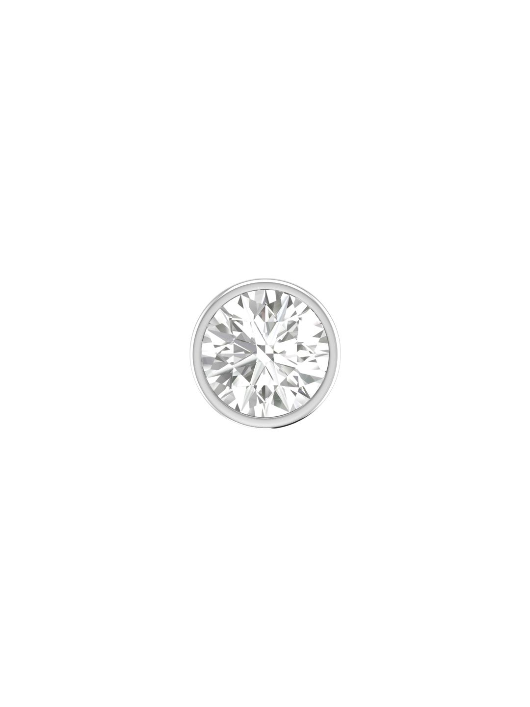 ORIONZ Men 925 Sterling Silver Cubic Zirconia Brilliant Bezel Circular Studs-picture-56