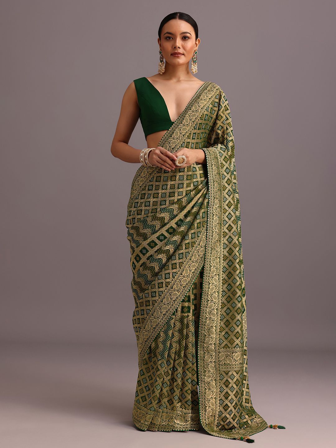 KALKI Fashion Ethnic Motifs Woven Design Saree