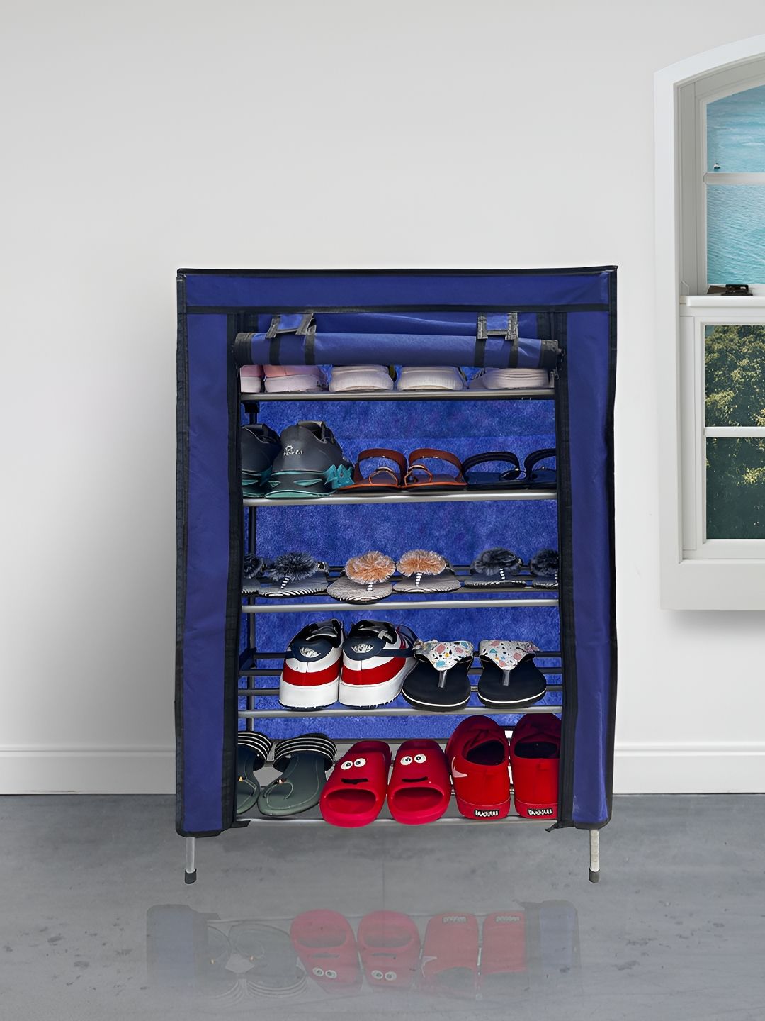 Rmerchants Blue 5-Layers Shoe Rack-picture-41