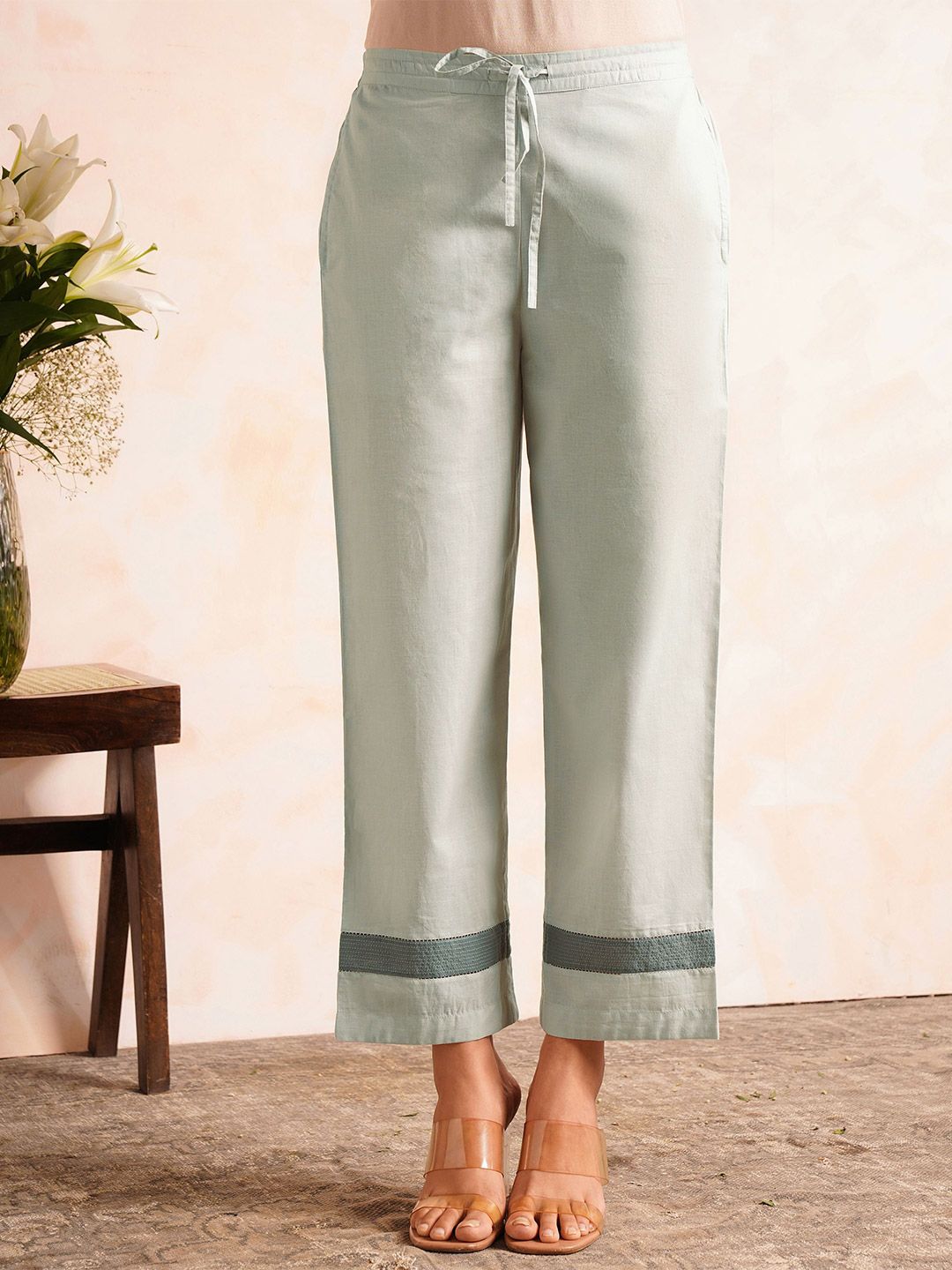 JAYPORE Women Straight Cotton Palazzos-picture-24