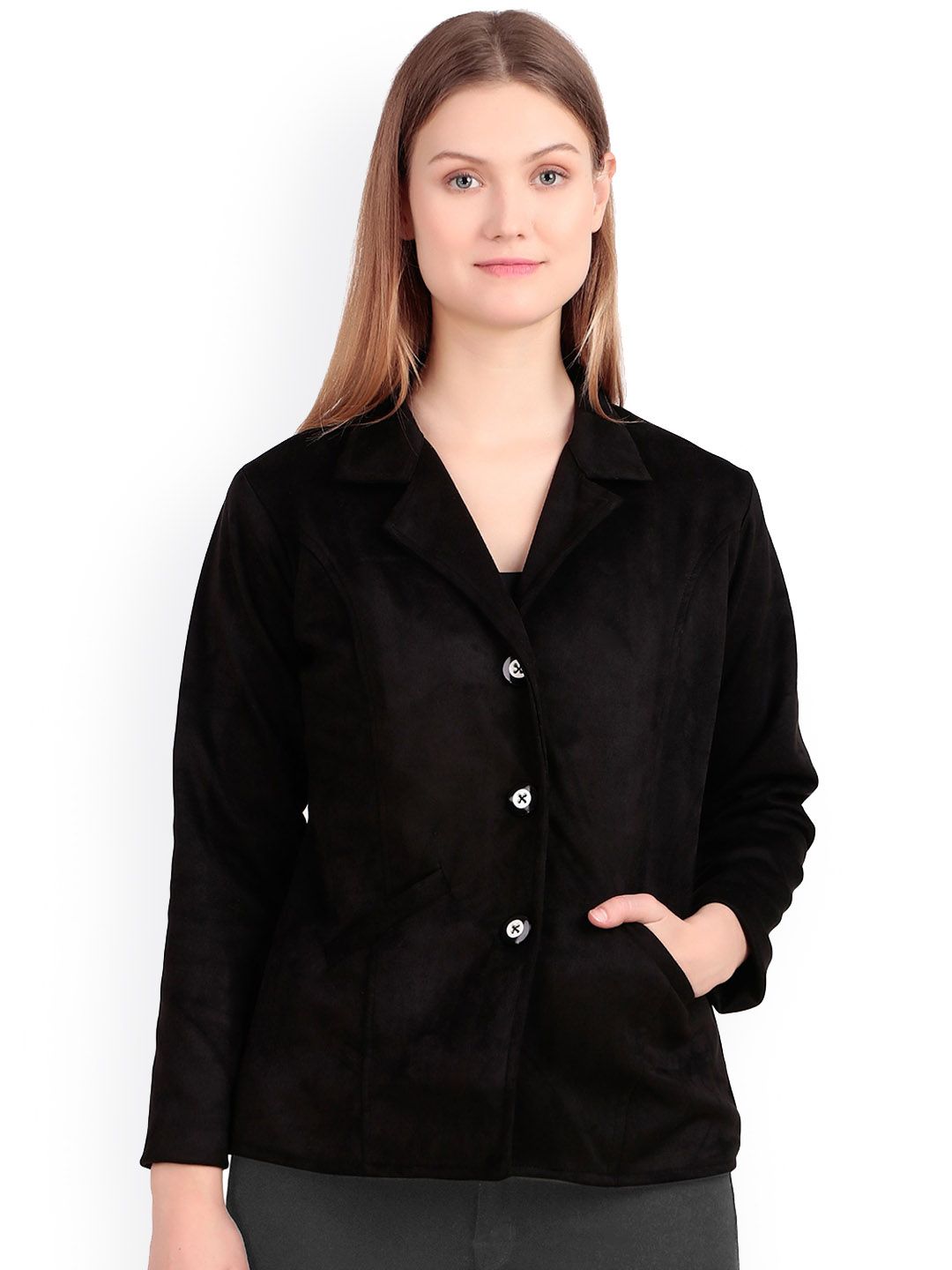 FELLAMO Notched Lapel Single Breasted Blazer-picture-34