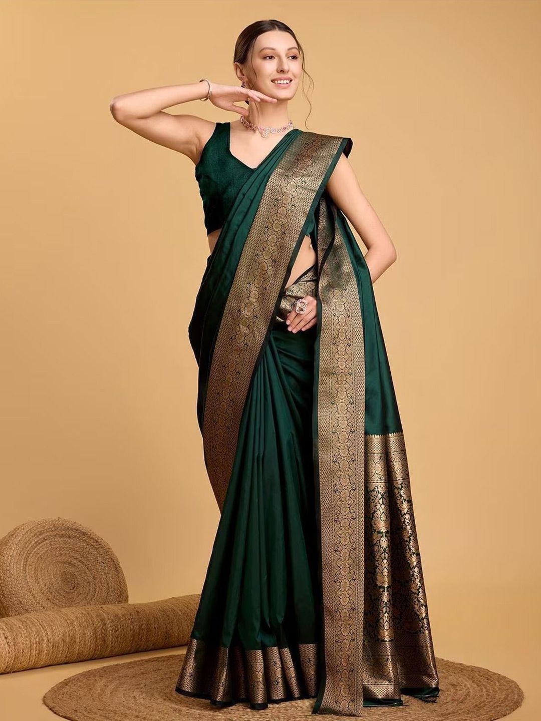 Royal Rajgharana Saree Woven Design Pure Silk Banarasi Sarees-picture-36