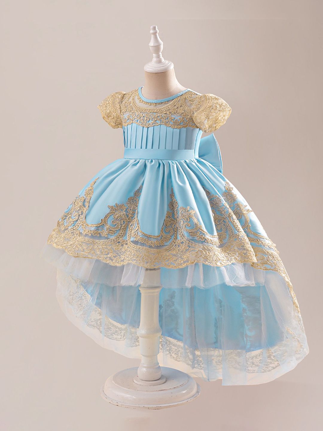 StyleCast x Revolte Girls Embroidered Fit and Flare High-Low Dress-picture-34