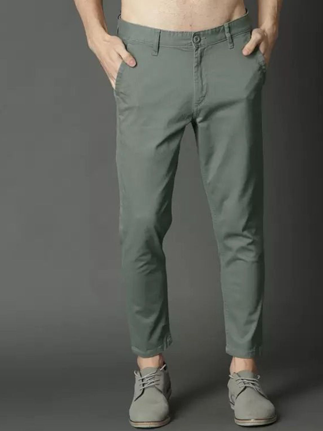 Tanip Men Regular Fit Mid-Rise Easy Wash Chinos Trouser-picture-25
