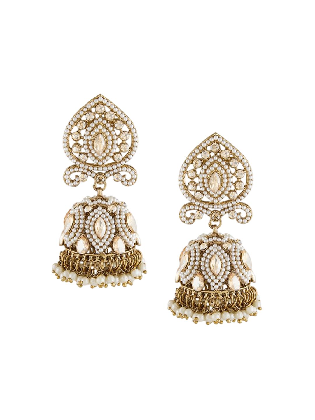 Zaveri Pearls Contemporary Jhumkas Earrings-picture-50