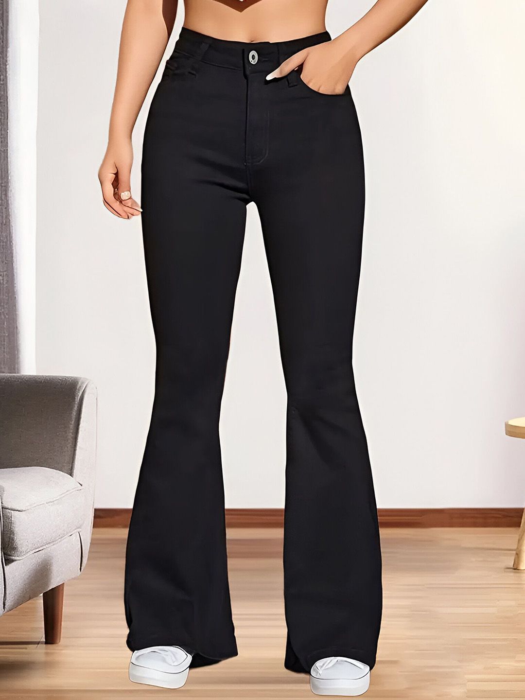 THIRD QUADRANT Women Jean Bootcut High-Rise Stretchable Jeans-picture-22