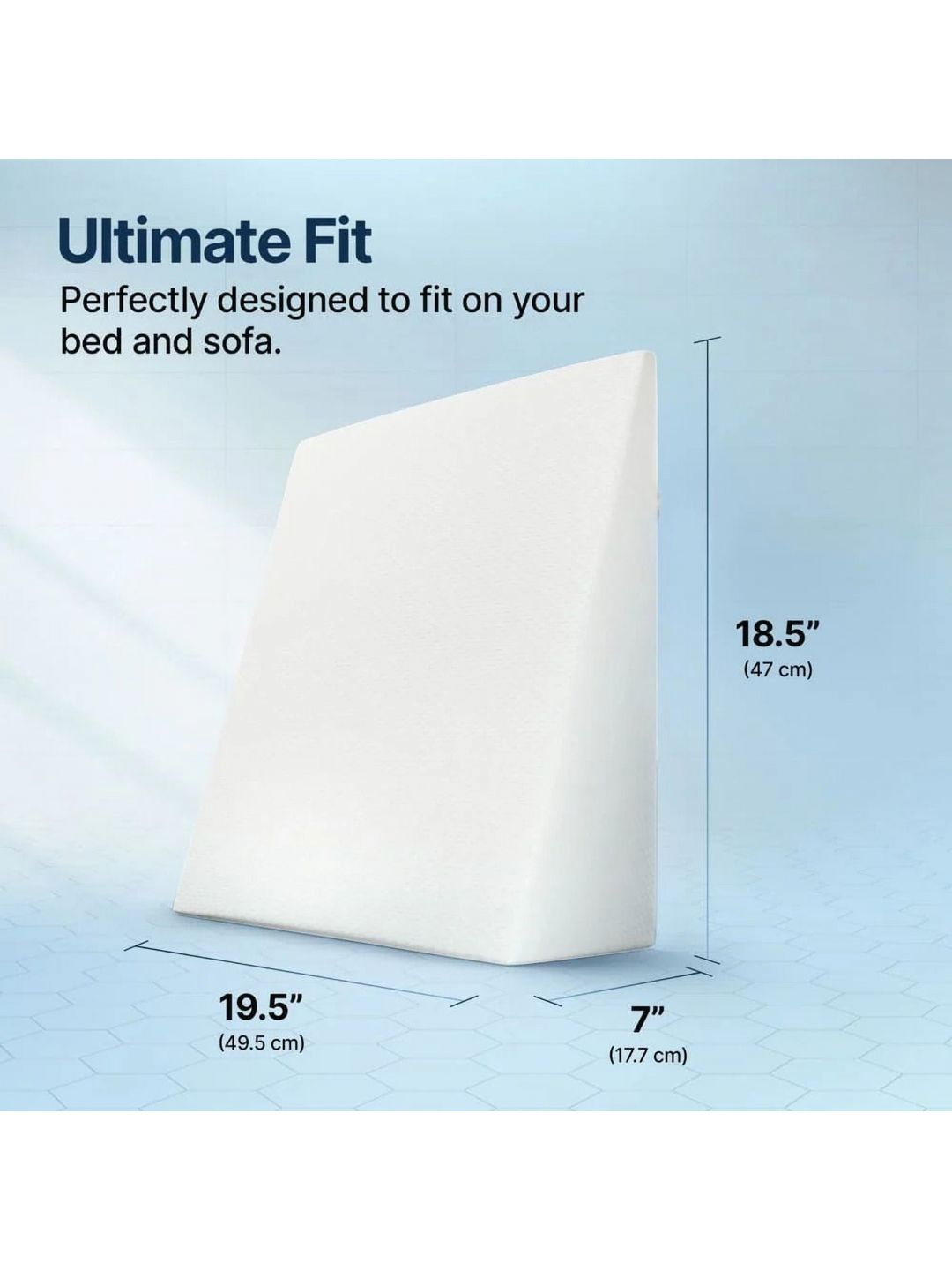LA VERNE White Memory Foam Filled Polyester Sleep Pillow-image-17