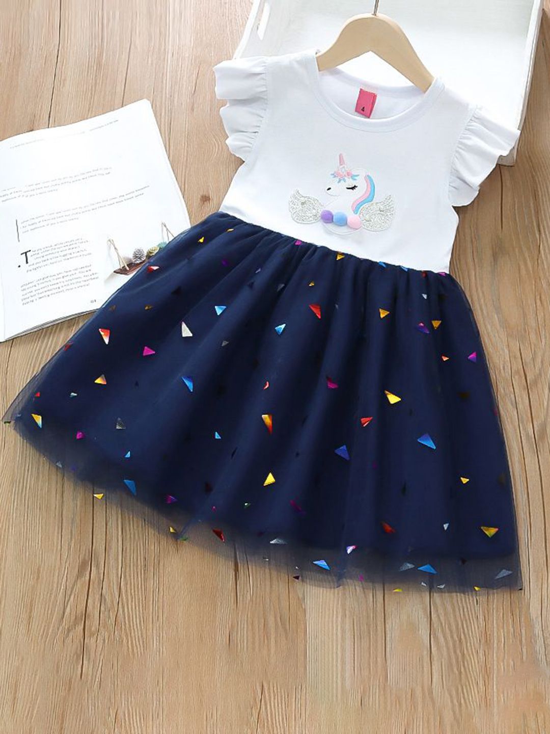 YK Girls Cotton Fit & Flare Dress-picture-29