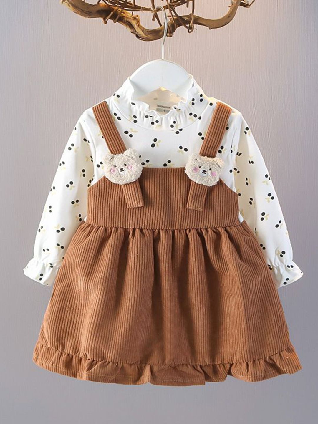 YK Girls Cotton Pinafore Dress
