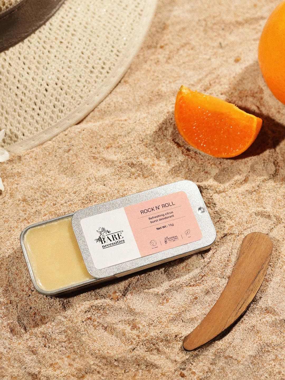 Bare Necessities Rock N Roll Earth Friendly Plant Based Zero Waste Deodorant - 15 g-image-13