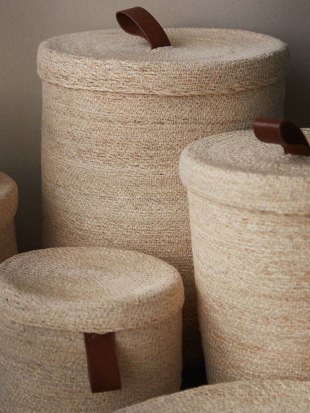 H&M Beige Seagrass Laundry Basket-picture-31