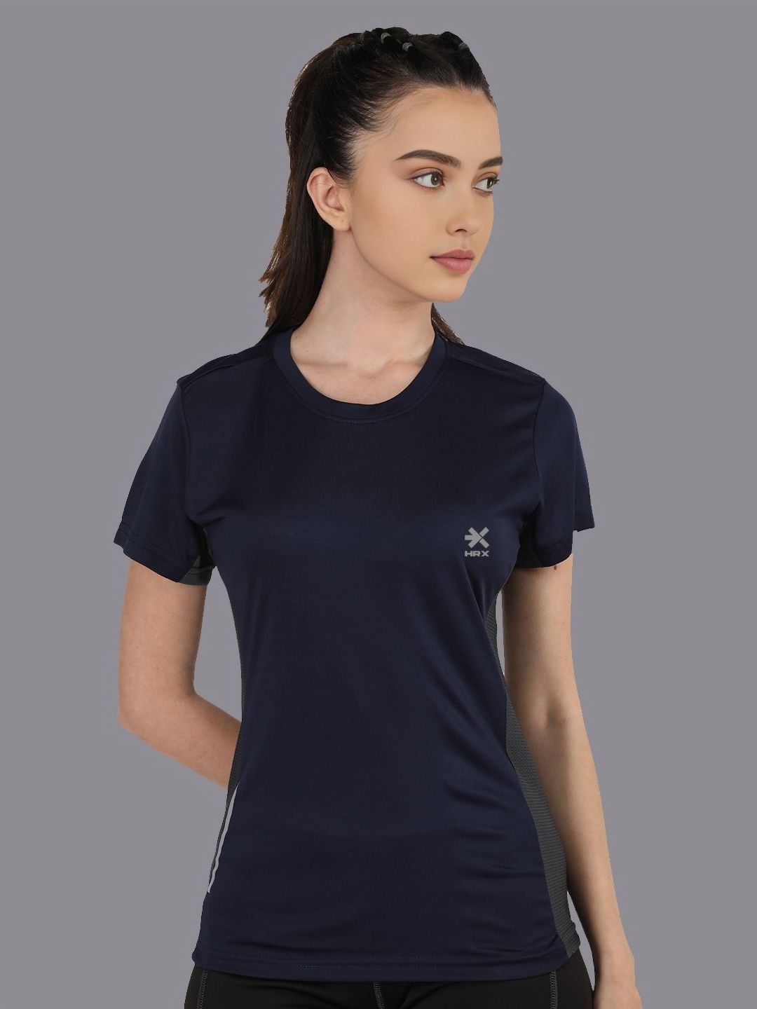 HRX by Hrithik Roshan Women Dri-FIT Solid Round Neck T-shirt-picture-29