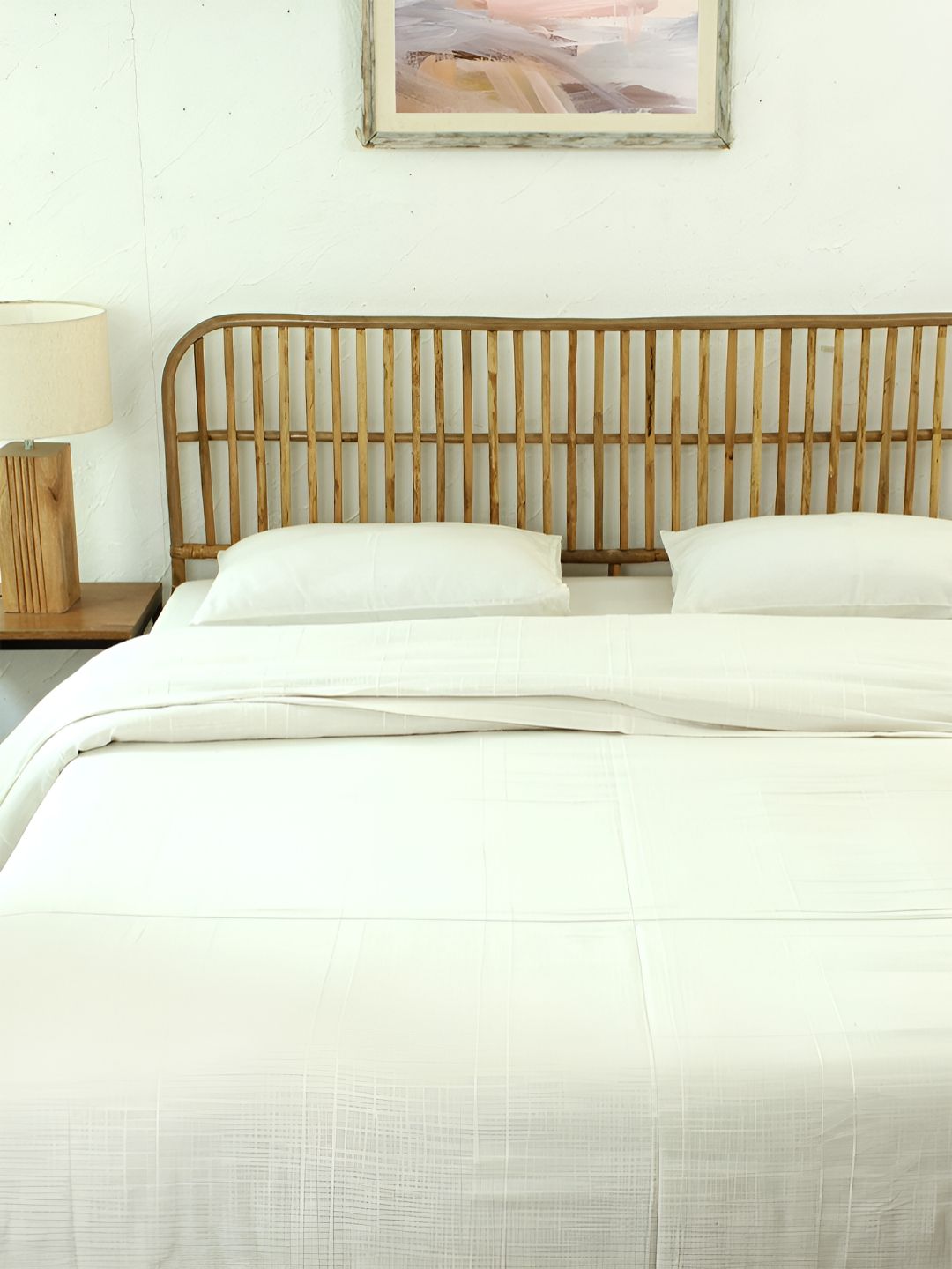 House This Herringbone Off White Pure Cotton Queen Size Duvet Cover-picture-17