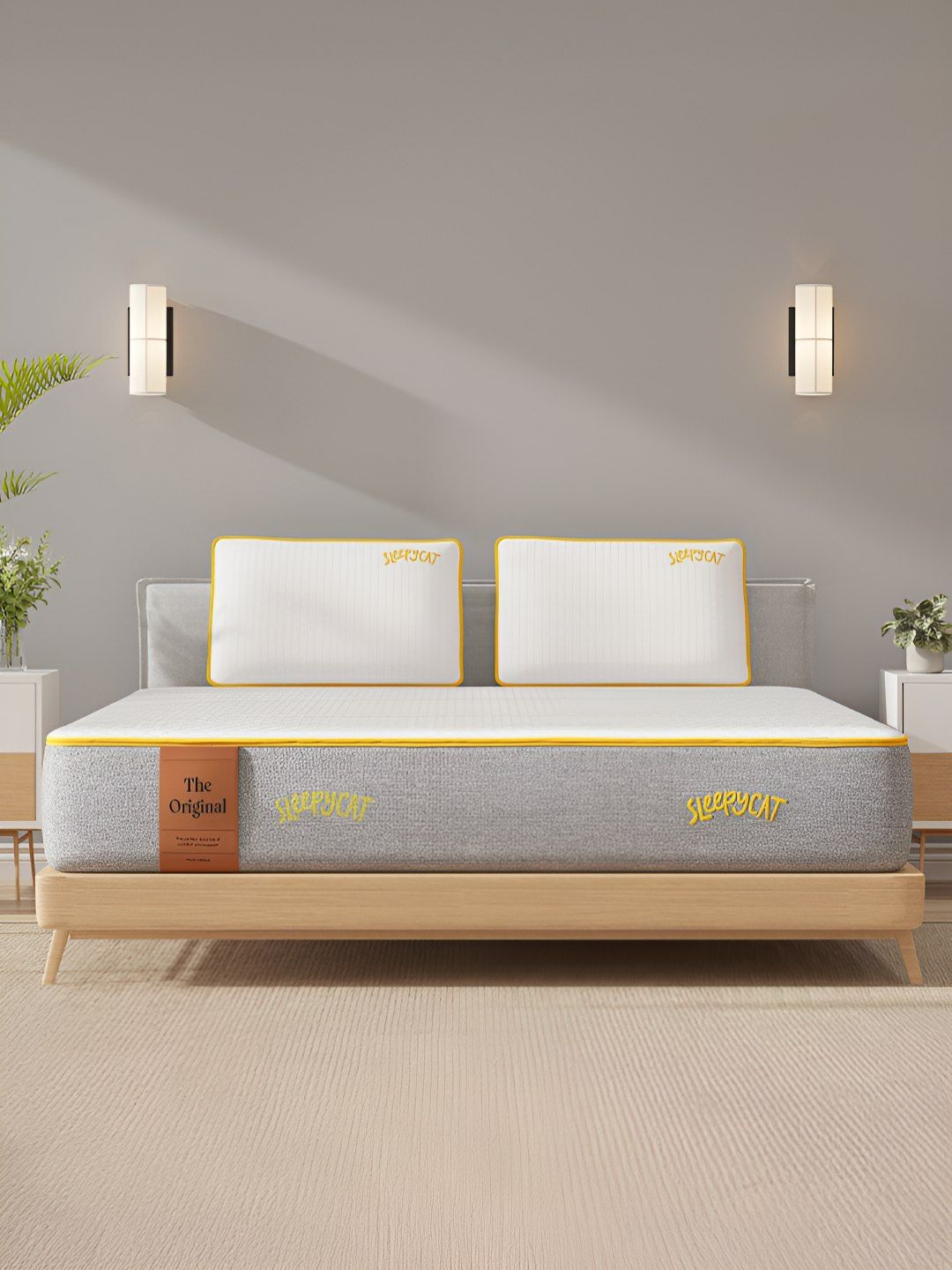 SleepyCat Original Ortho Medium Firm 6 Inch Thickness King Size Mattress 78x72x6 Inches