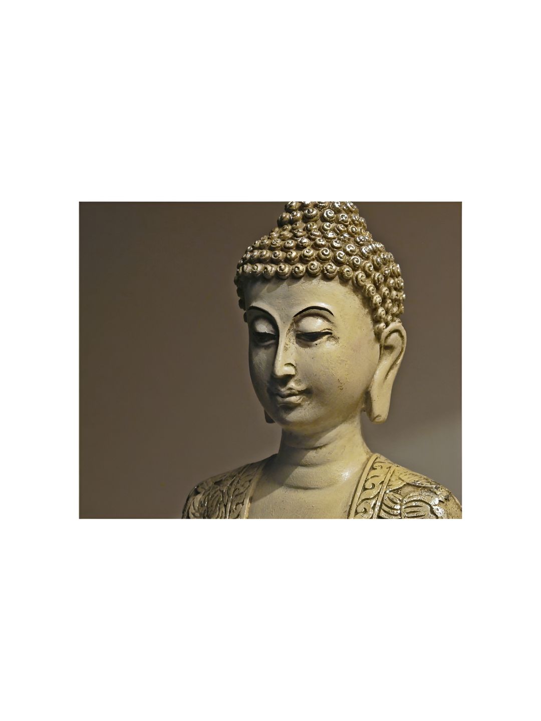 Inephos Brown & Black Buddha Canvas Religious Wall Painting-picture-22