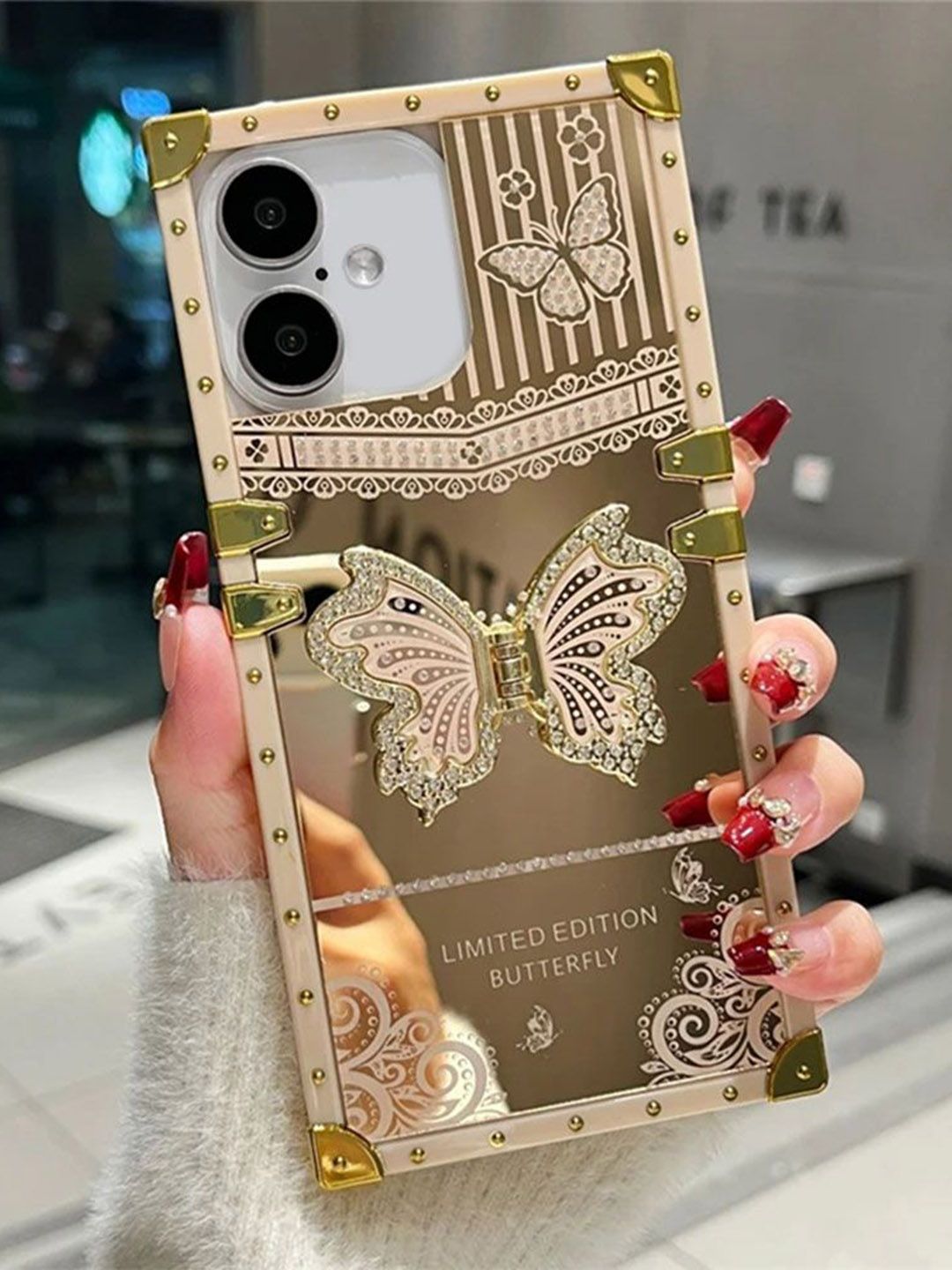 Luxury Kase Geometric Printed iPhone 16 Plus Back Case Mobile Accessories-picture-16