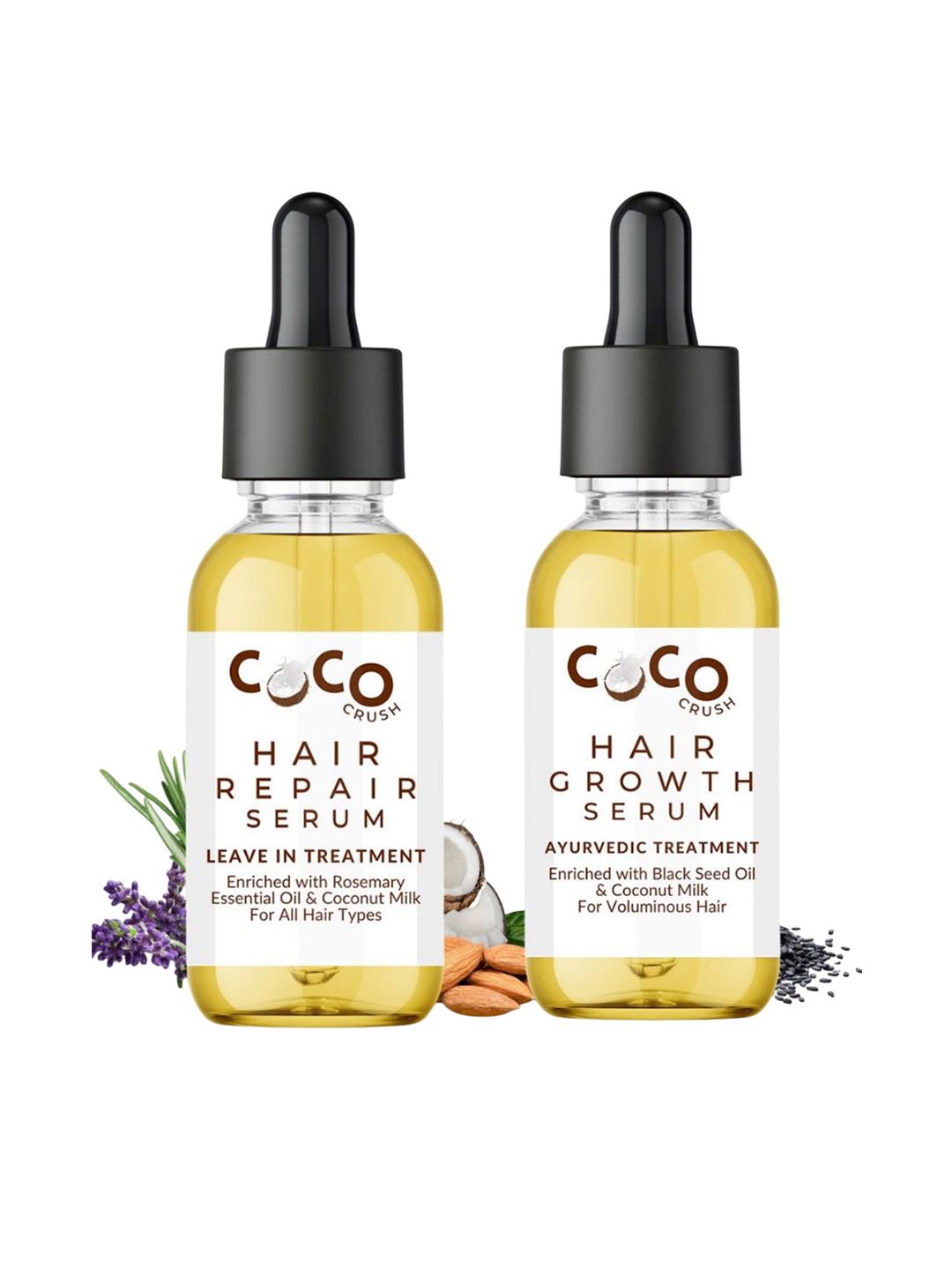 Coco Crush Set Of 2 Hair Repair & Hair Growth Serum- 15 ml Each-image-42