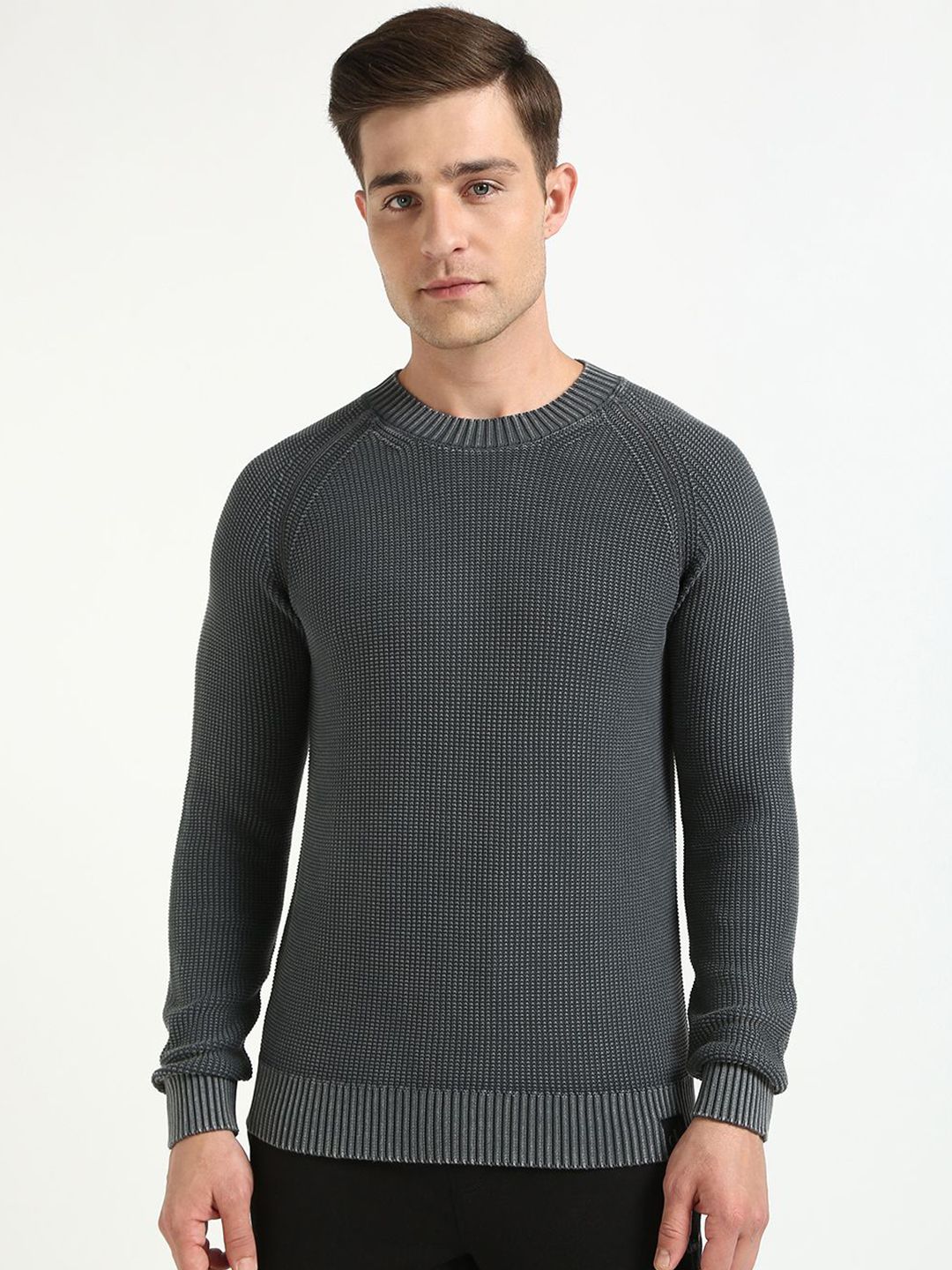 Calvin Klein Jeans Men Cotton Ribbed Pullover