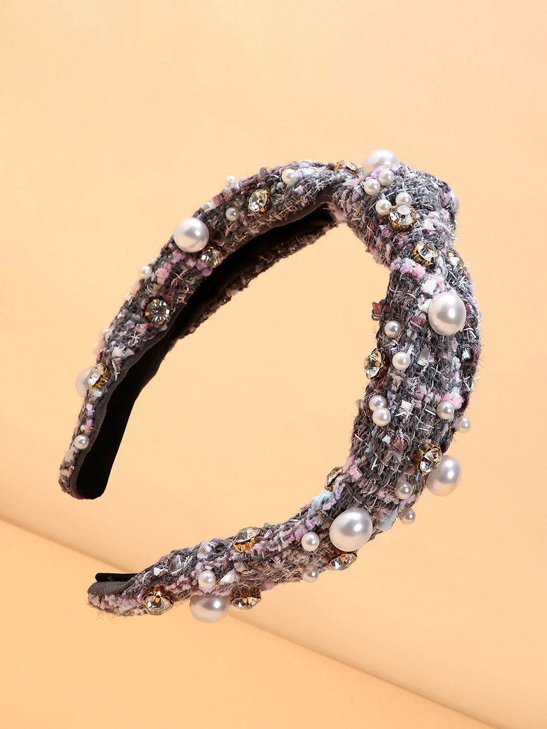 SOHI Women Fashion Boucle Embellished Hairband-picture-38