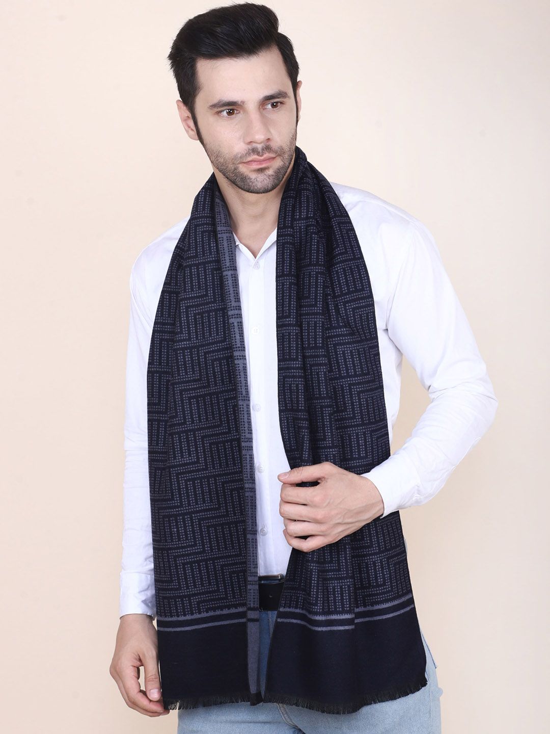Calvadoss Men Patterned Acrylic Mufflers-picture-15
