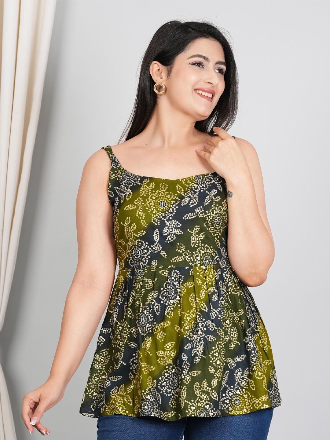 VenderVilla Women Bandani Printed Peplum Mini Dress-picture-17