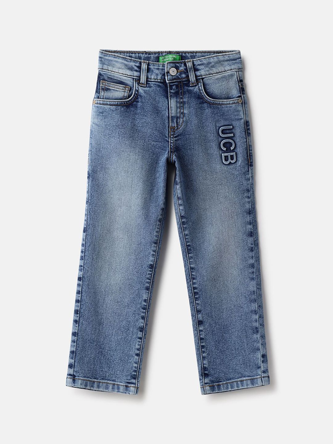 United Colors of Benetton Boys Mid-Rise Straight Fit Jeans-picture-36