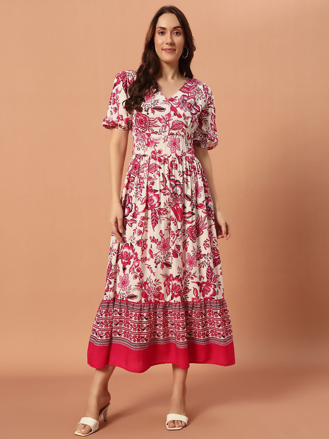 The Dry State Women Floral Printed Maxi Dress