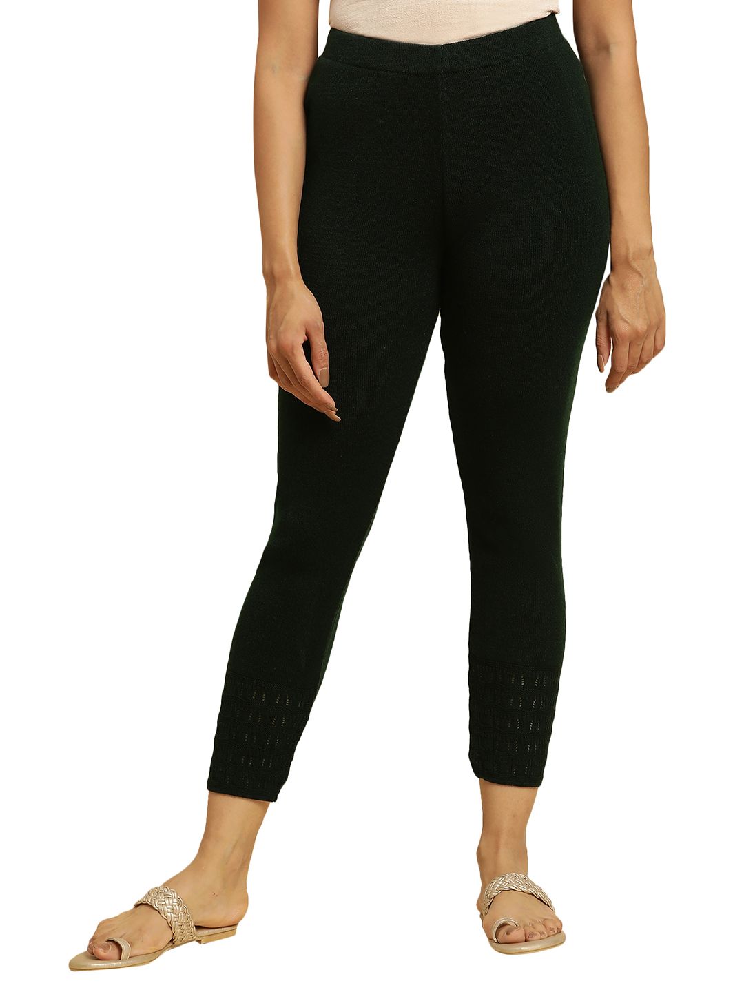 W Women Mid-Rise Ankle-Length Winter Leggings-picture-20