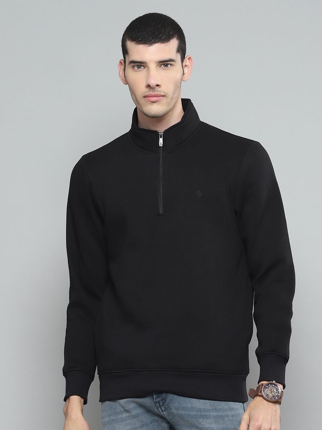Cloak & Decker Men High Neck Cotton Sweatshirt-picture-18