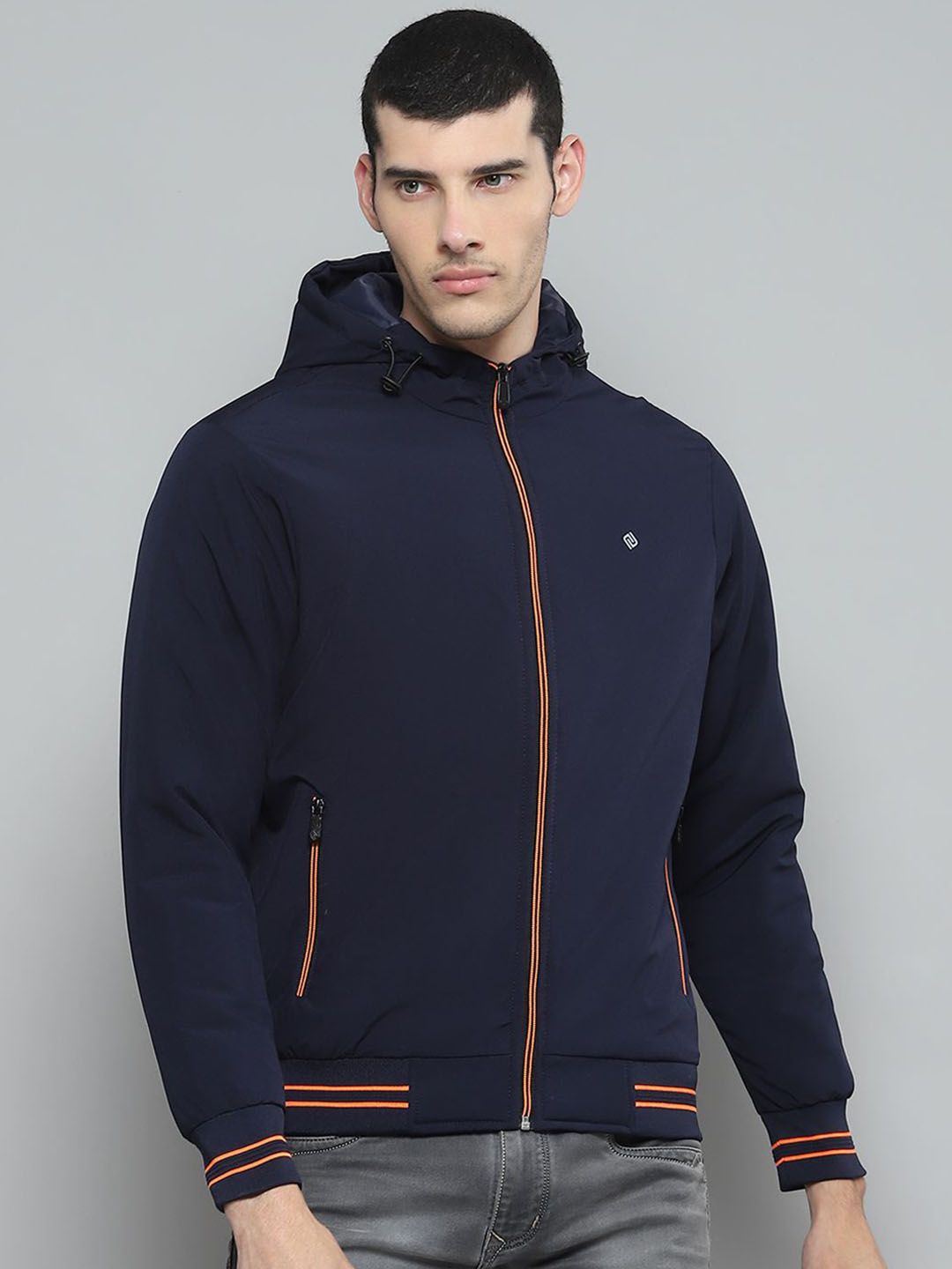 Cloak & Decker Men Hooded Solid Casual Bomber Lightweight Jacket-picture-47