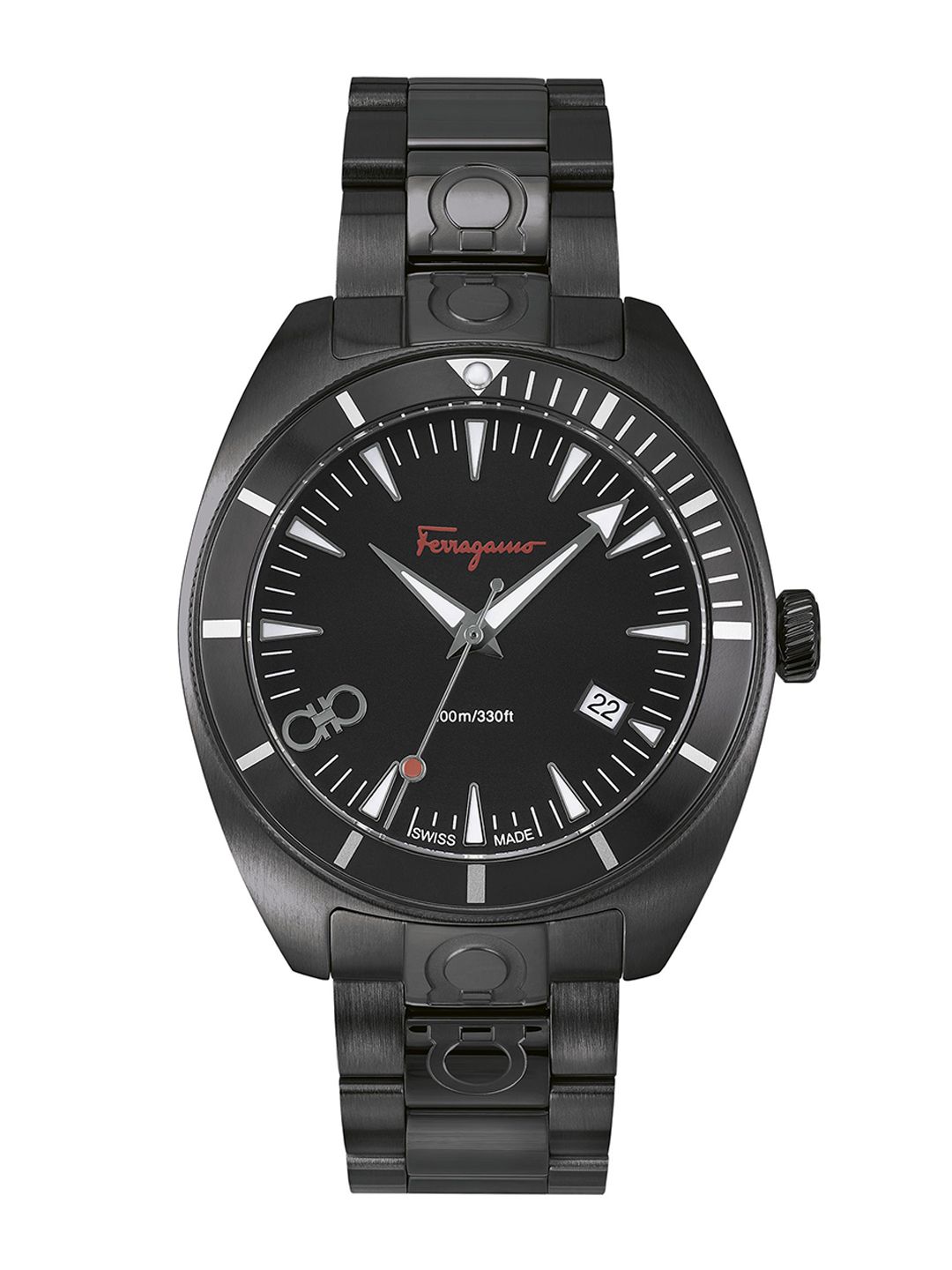 Ferragamo Men Brass Dial & Stainless Steel Bracelet Style Straps Analogue Watch SFMG00721-picture-21
