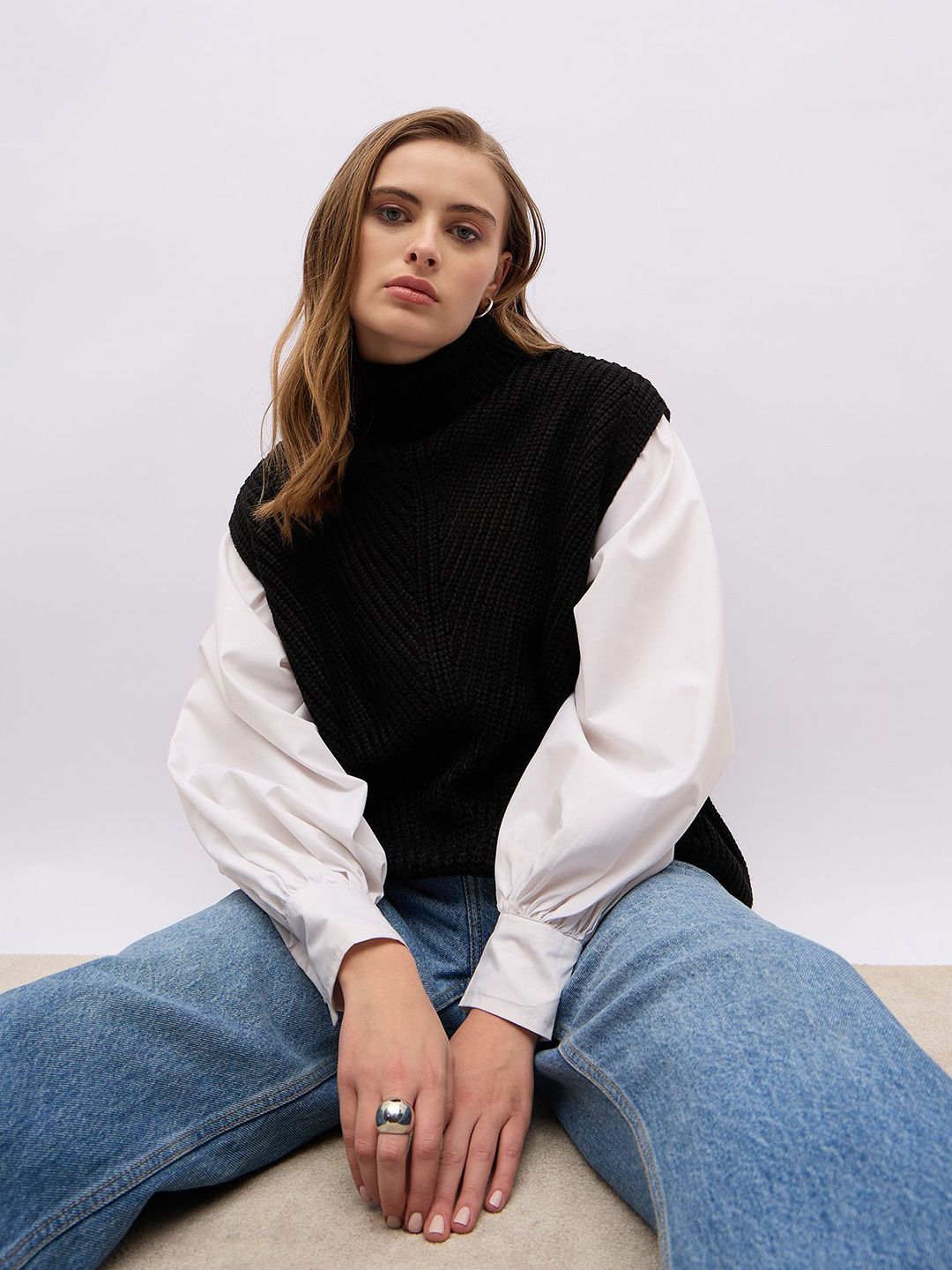 Styli Women Cable Knit Pullover-picture-34