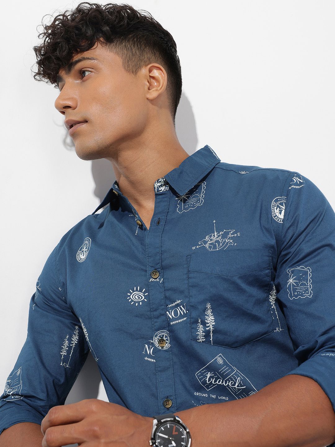 The Roadster Life Co. Printed Pure Cotton Casual Shirt-picture-11