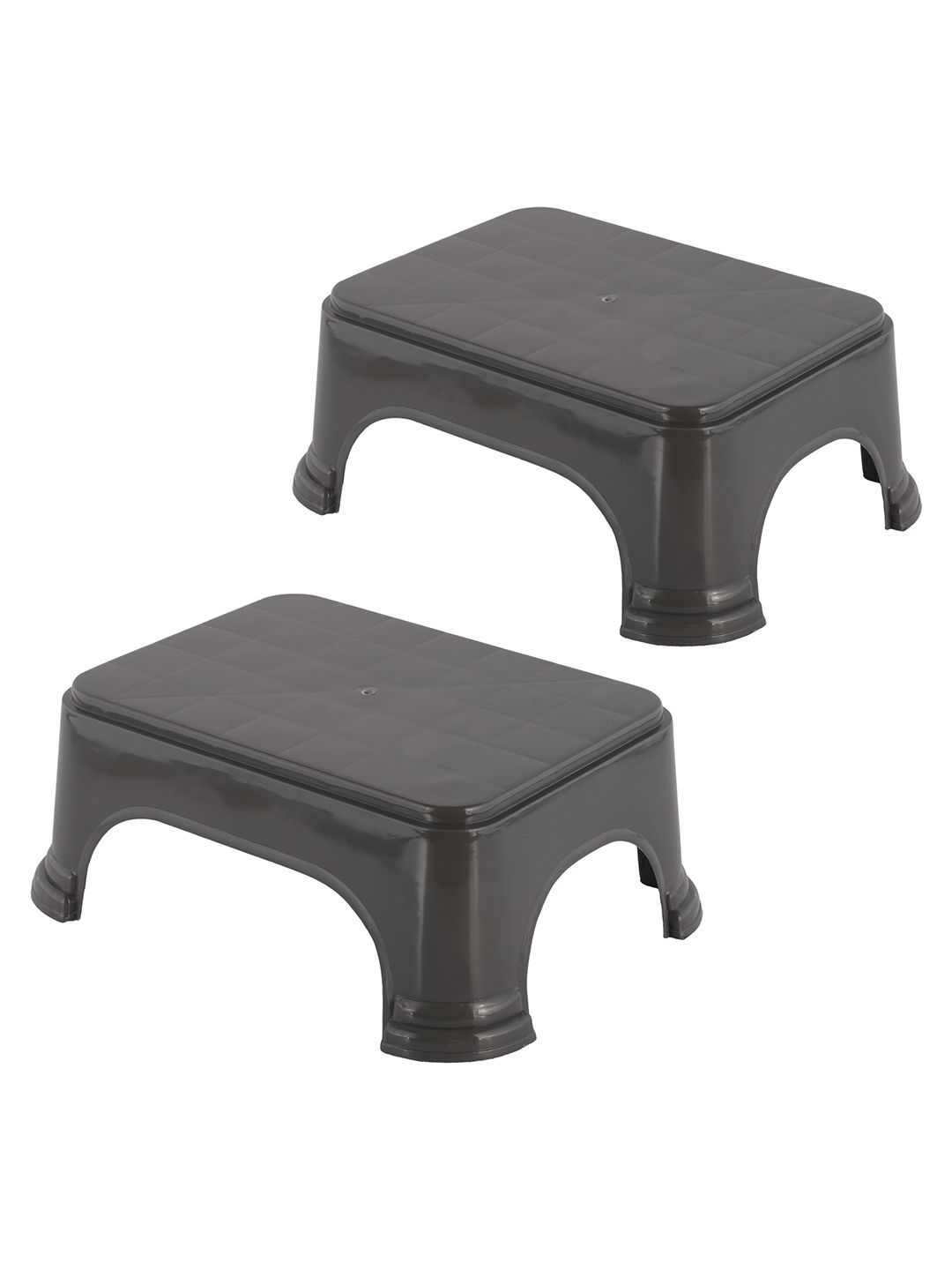 Kuber Industries 2-Pcs Grey Strong & Durable Bathroom Stools-picture-25