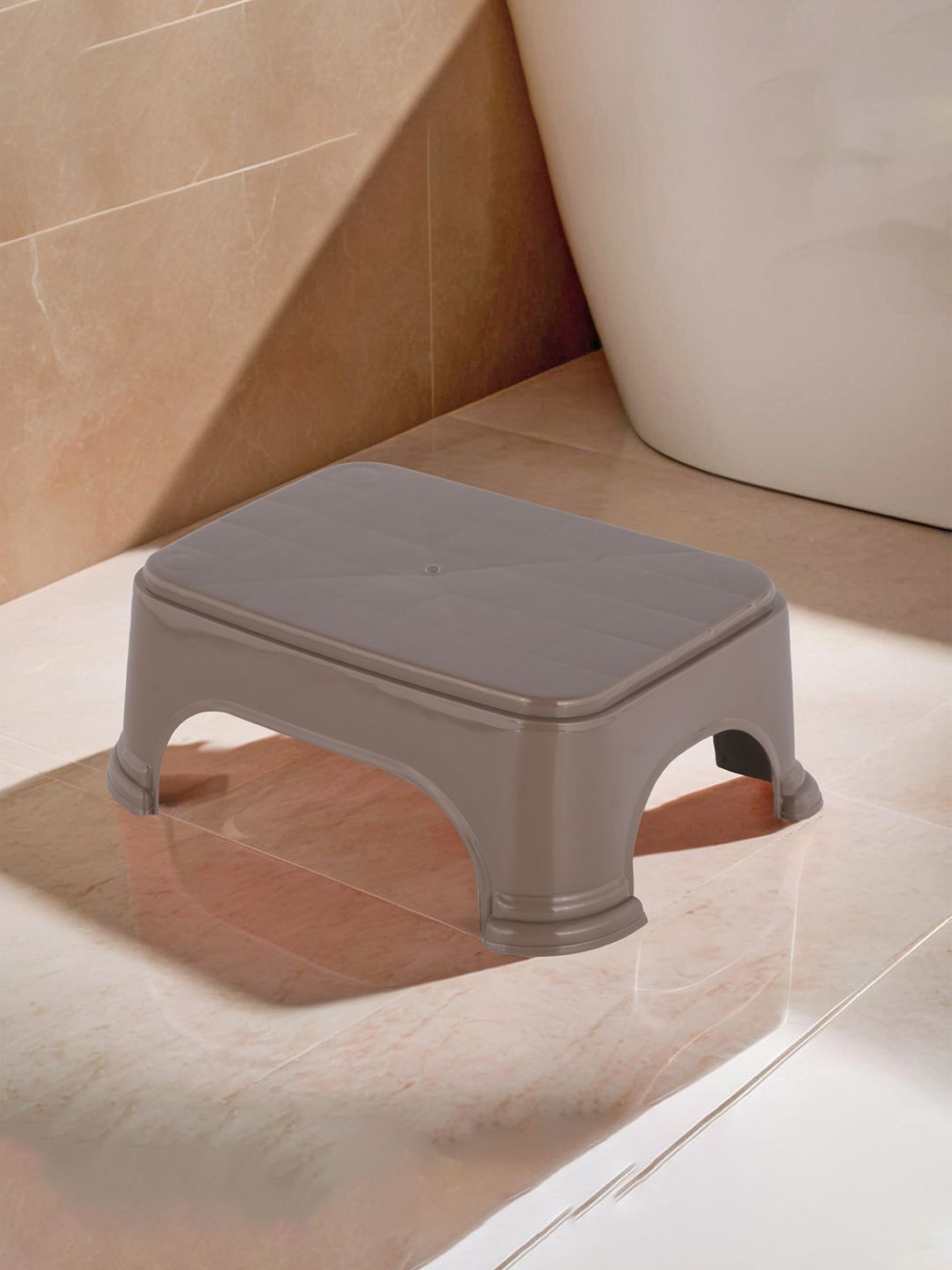 Kuber Industries Brown Strong Durable Bathroom Stools-image-37