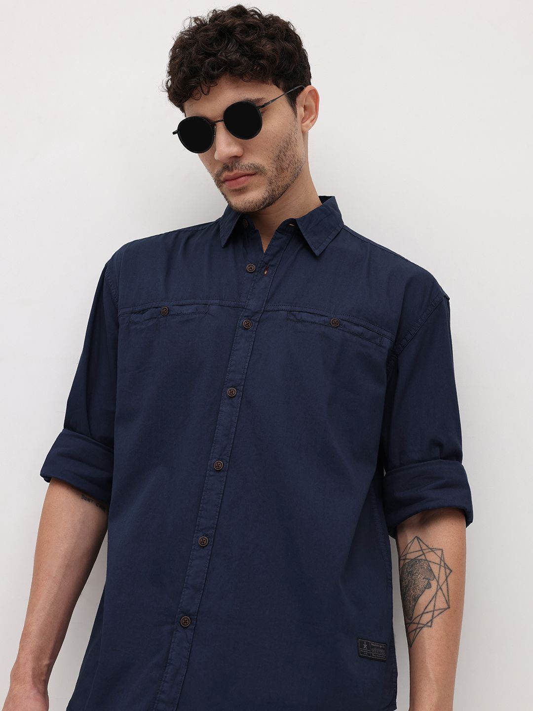 The Roadster Life Co. Pure Cotton Relaxed Fit Casual Shirt-image-28