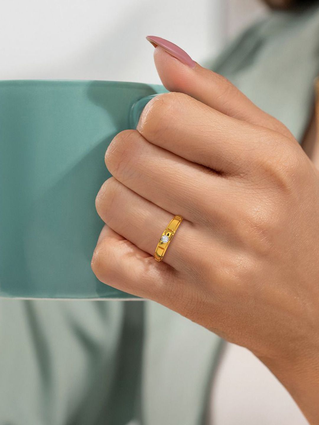 KISNA DIAMOND AND GOLD JEWELLERY Women 0.03CT Diamond Ring