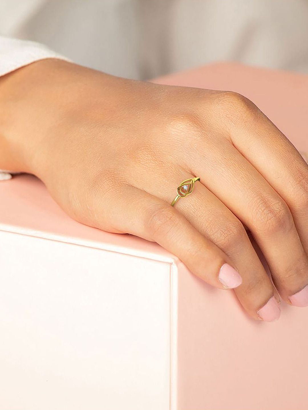 KISNA DIAMOND AND GOLD JEWELLERY Women Diamond Ring 14 Kt