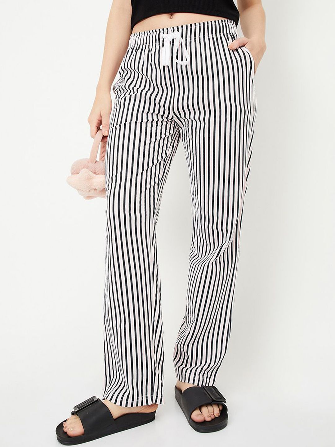 max Women Cotton Straight Lounge Pants-picture-20