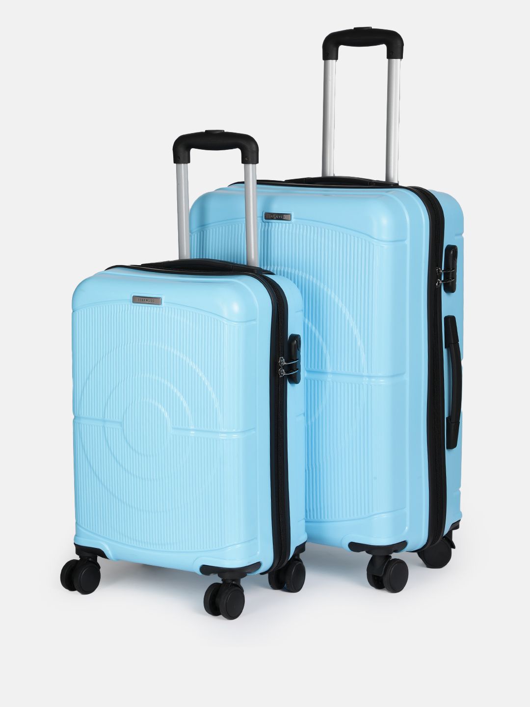 Teakwood Leathers Concentrix Set of 2 360-Degree Rotation Hard Sided Trolley Bag - 95L-picture-11