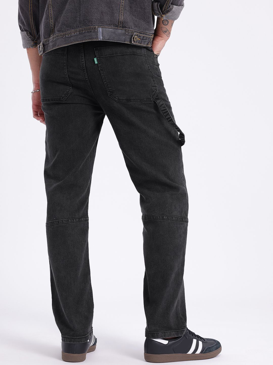 glitchez Men Panelled Relaxed Fit Mid-Rise Stretchable Jeans-picture-24