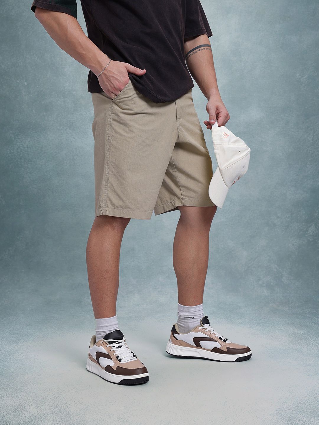 The Roadster Life Co. Men Pure Cotton Relaxed Fit Shorts-picture-22