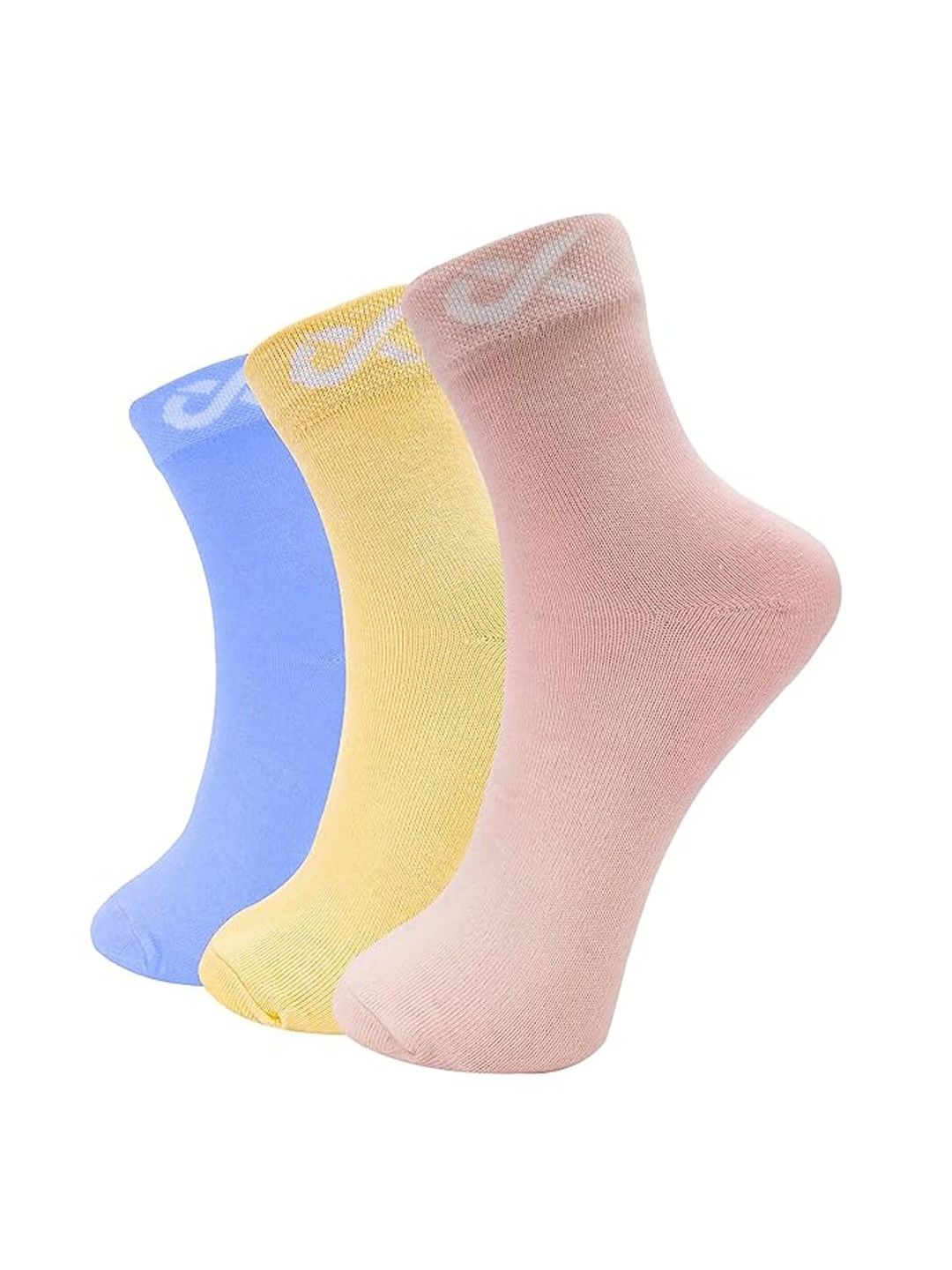 Xjarvis Women Pack Of 3 Assorted Ankle-Length Sports Socks-picture-56
