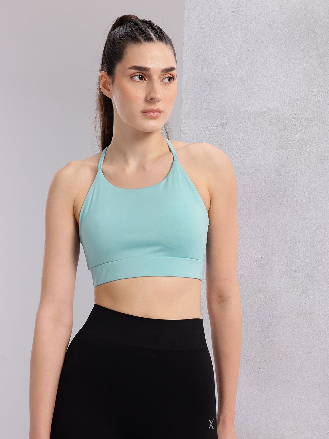 HRX by Hrithik Roshan Styled Back Lightly Padded Rapid-Dry Yoga Bra