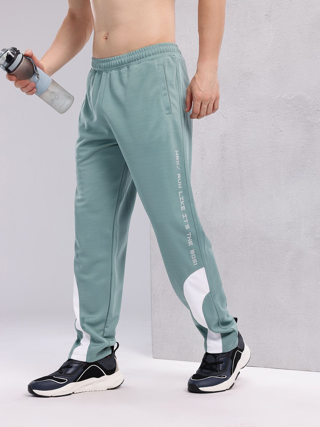 HRX by Hrithik Roshan Men Colourblocked Mid-Rise Rapid-Dry Running Track Pants-image-20